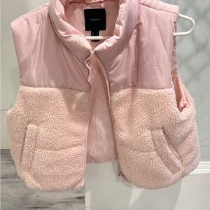 Light Pink Sherpa Vest